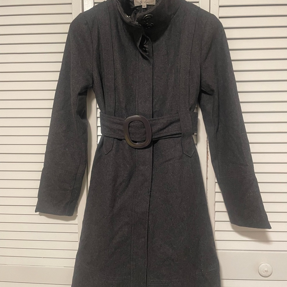 Elegant Black Women's Dress Coat